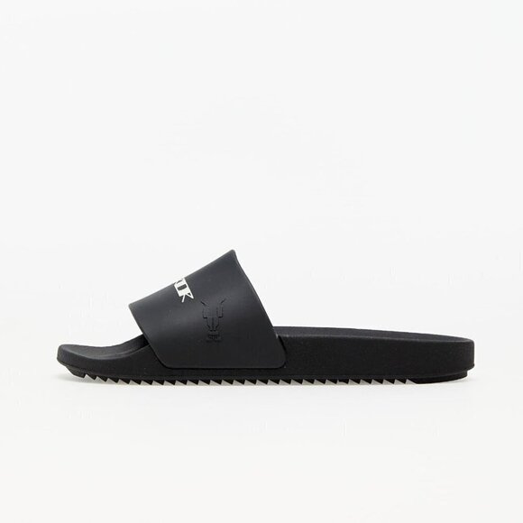 Rick Owens DRKSHDW Logo-print Rubber Slides in Black Milk New Size 39 M6 W9 - Picture 1 of 13